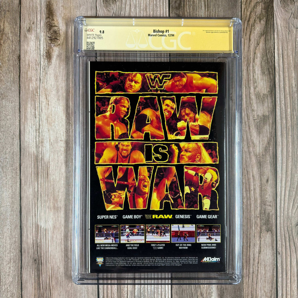 Bry's Comics Bishop #1 CGC 9.8 WP SS Signed by Chris Claremont 1st appearance of Mountjoy, 1st solo series featuring Bishop (cert:7005)