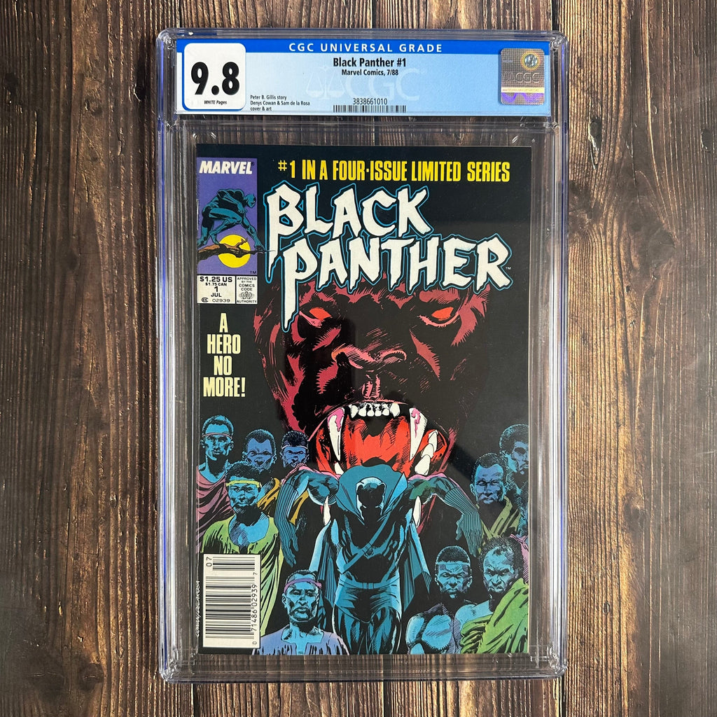 Bry's Comics Black Panther #1 CGC 9.8 WP cover by Sam De La Rosa, NEWSSTAND EDITION