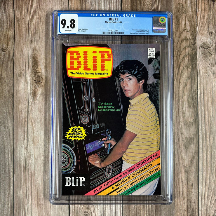 Bry's Comics Blip #1 CGC 9.8 WP 1st appearance of Super Mario & Donkey Kong in a comic book story