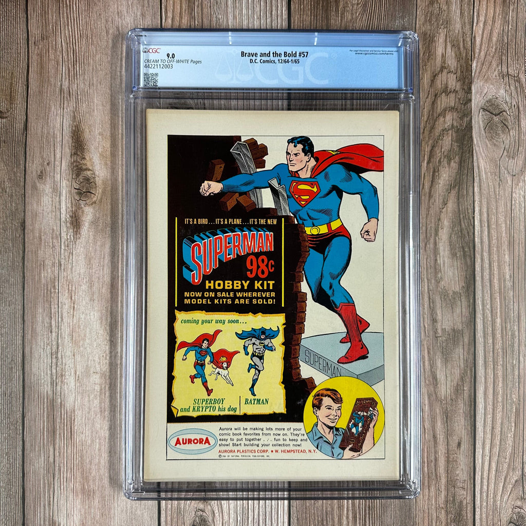 Bry's Comics *BOX1 Brave and the Bold #57 CGC 9.0 1st appearance and origin of Metamorpho, Simon Stagg, Java and Sapphire Stagg