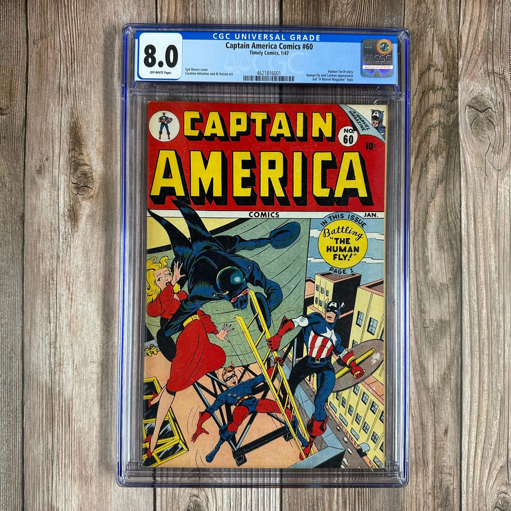 Bry's Comics *BOX1 Captain America Comics #60 CGC 8.0 1st appearance of the Human Fly