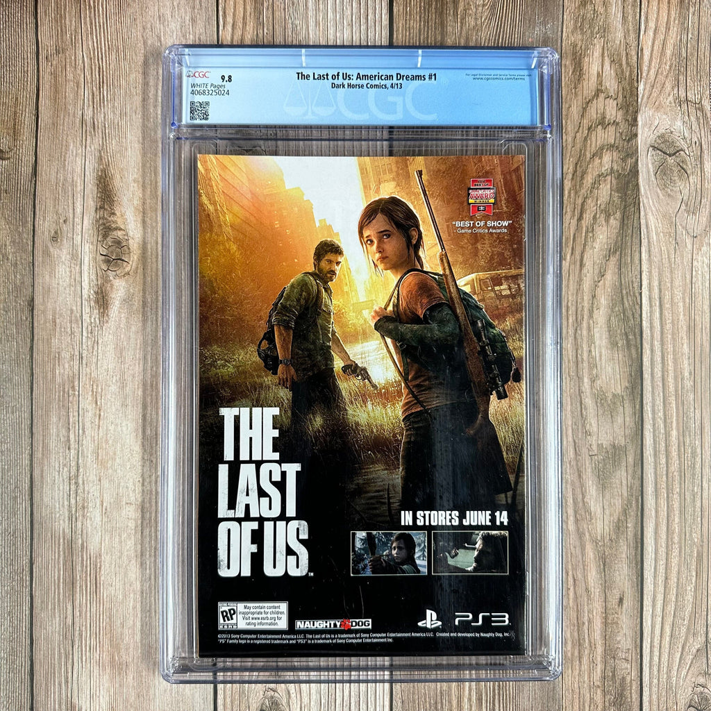 Bry's Comics *BOX1 The Last of Us: American Dreams #1 CGC 9.8 WP Prequel comic released two months before the video game launch, LOW PRINT RUN