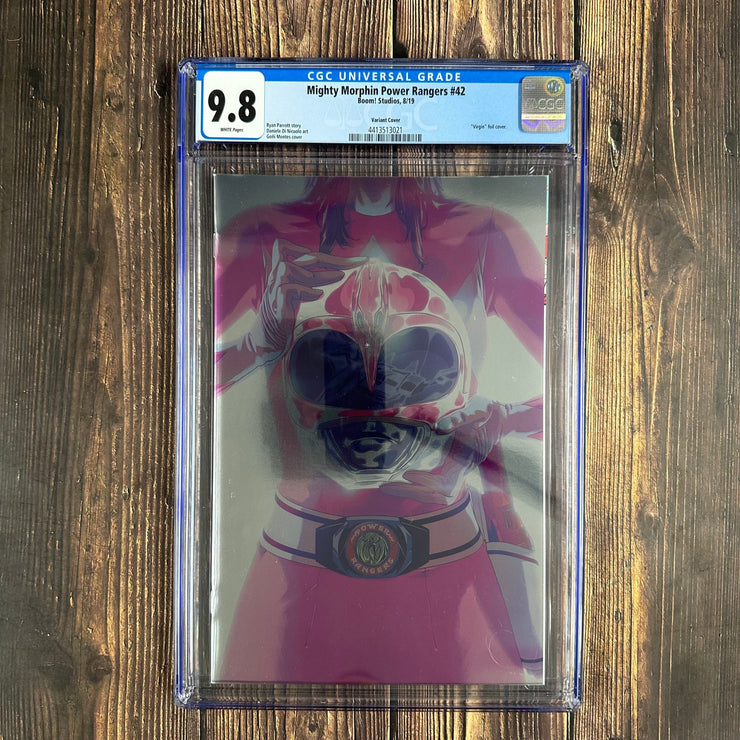 Bry's Comics Box10/9- Mighty Morphin Power Rangers #42 CGC 9.8 WP, Virgin Foil Cover, Cover by Goni Montes