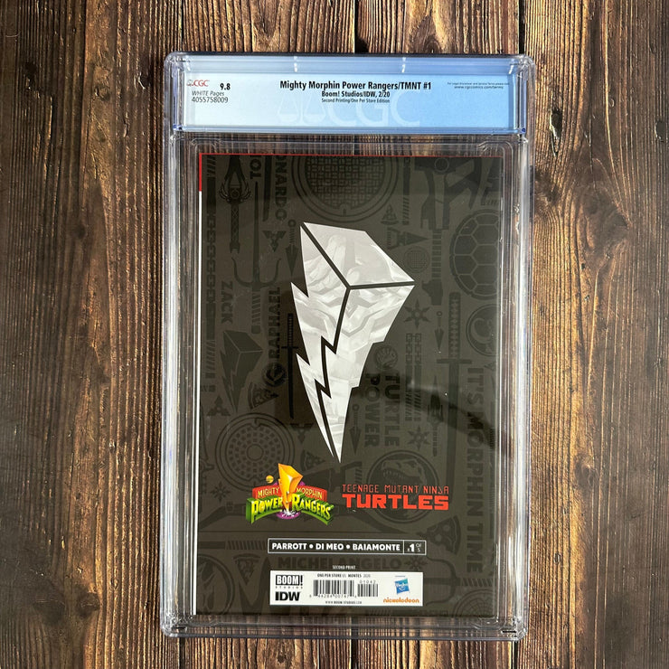 Bry's Comics Box10/9- Mighty Morphin Power Rangers /TMNT #1 CGC 9.8 WP , 2nd Printing, One Per Store Edition