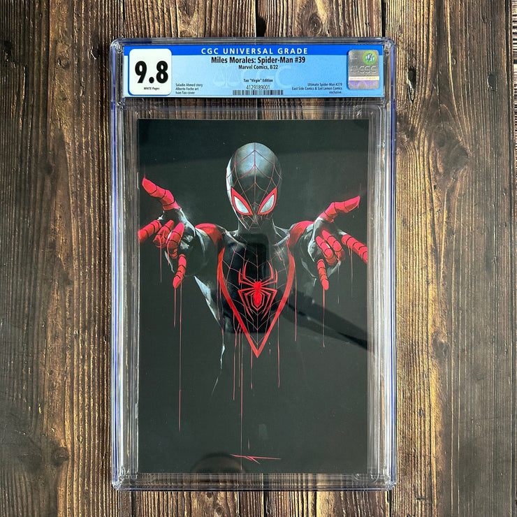 Bry's Comics Box10/9- Miles Morales: Spider-Man #39 CGC 9.8 WP, Tao "Virgin" Edition Limited to 1000 Copy