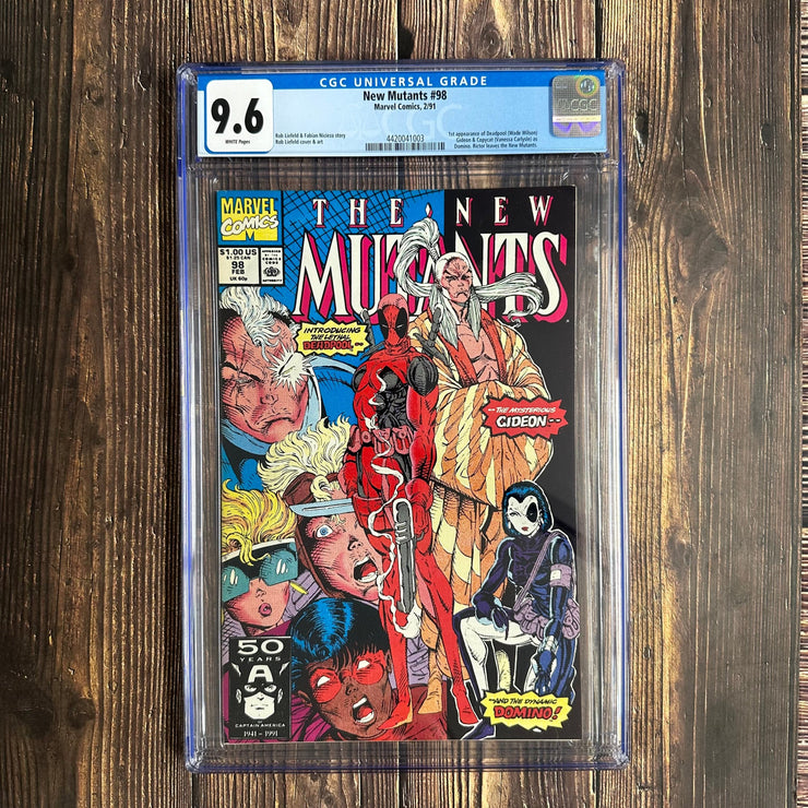 Bry's Comics Box10/9-New Mutants #98 CGC 9.6 WP 1st app of Deadpool, Copycat & Gideon