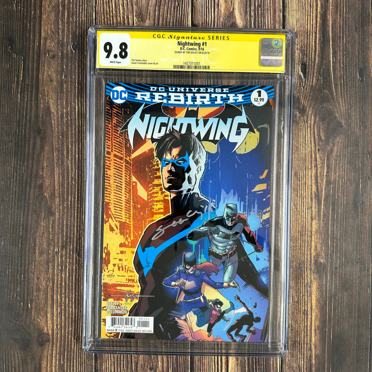 Bry's Comics Box10/9-  Nightwing #1 CGC 9.8 WP, Signature Series, Signed by Tim Seeley, 1st appearance of Raptor