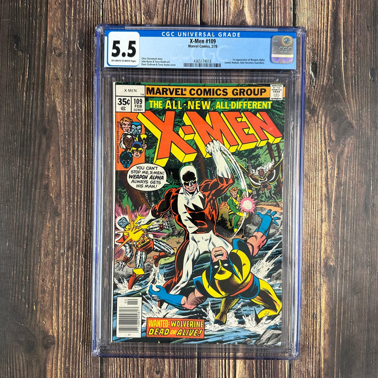 Bry's Comics Box10/9- Uncanny X-Men #109 CGC 5.5 1st appearance of Weapon Alpha