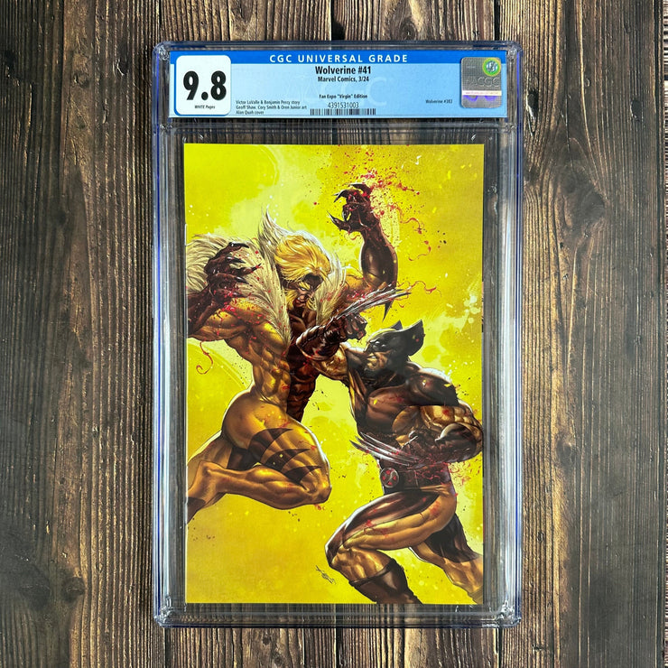 Bry's Comics Box10/9- Wolverine #41 CGC 9.8 WP, Fan Expo "Virgin" Edition, Awesome Cover by Alan Quah