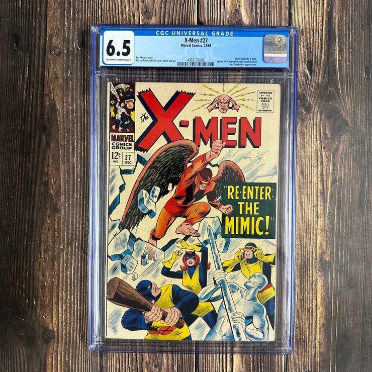 Bry's Comics Box10/9-X-Men #27CGC 6.5 , Classic Dick Ayers Cover, Mimic Joins the X-Men