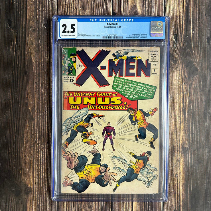 Bry's Comics Box10/9- X-Men #8 CGC 2.5 1st appearance of Unus the Untouchable