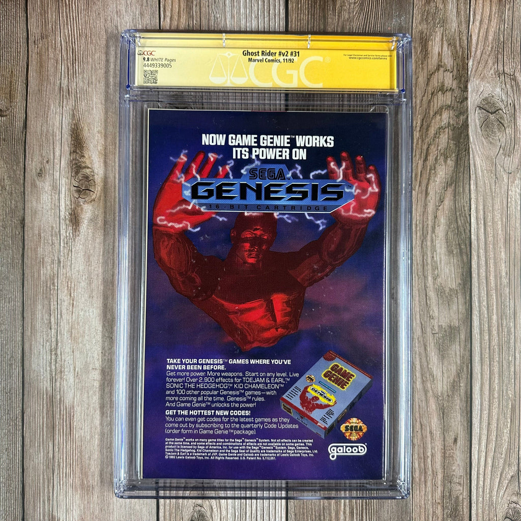 Bry's Comics *BOX2 Ghost Rider #31 CGC 9.8 WP SS Signed by Howard Mackie & Andy Kubert, 1st full team appearance of the Midnight Sons aka The Nine (cert:9005)