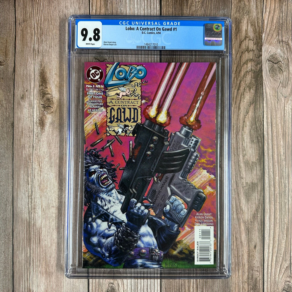 Bry's Comics *BOX2 Lobo: A Contract on Gawd #1 CGC 9.8 WP COOL Cover by Kieron Dwyer