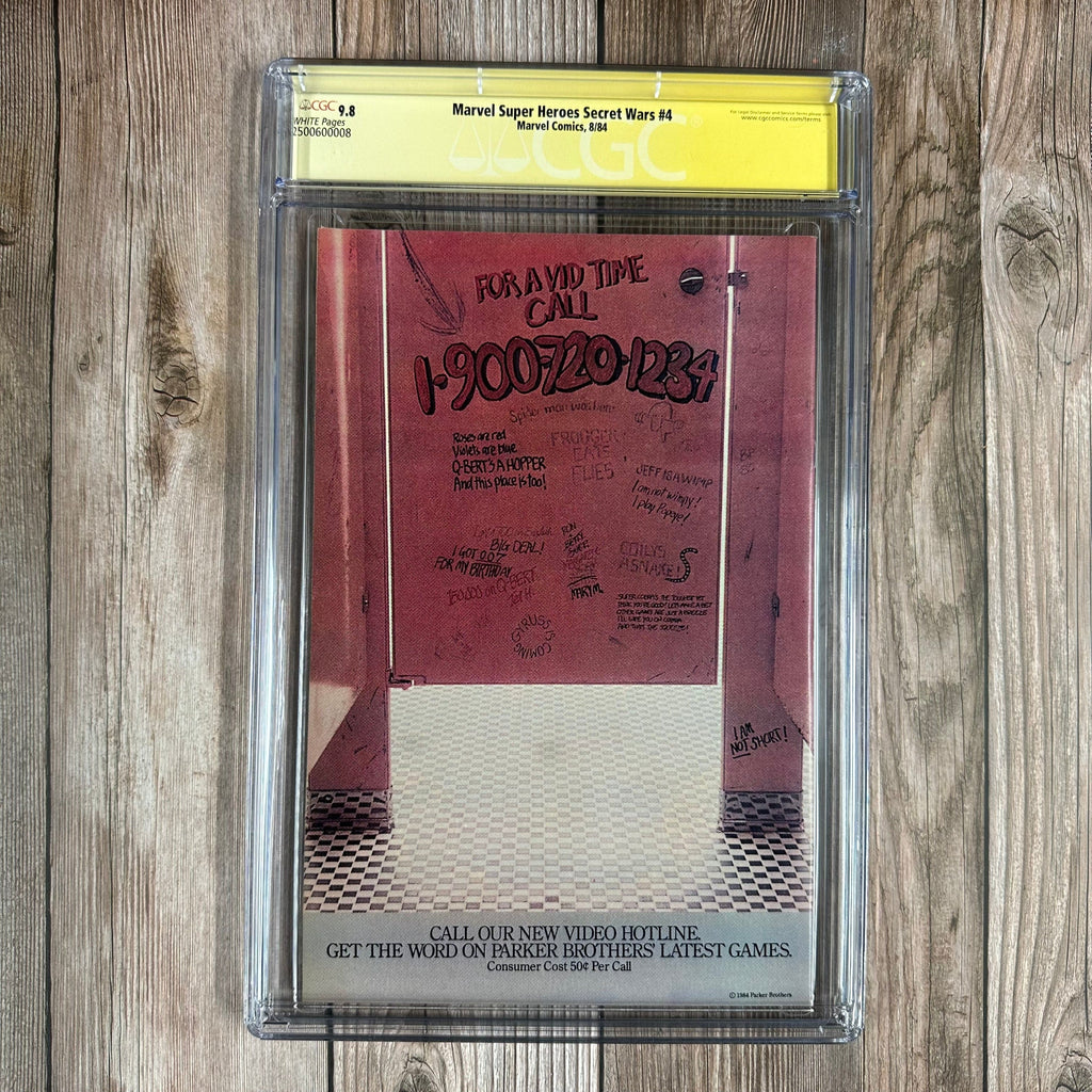 Bry's Comics *BOX2 Marvel Super Heroes Secret Wars #4 CGC 9.8 WP SS Signed by Bob Layton & Jim Shooter (cert:0008)
