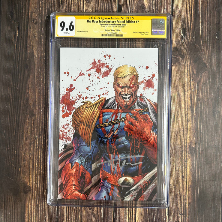 Bry's Comics BOX2-The Boys Introductory Priced Edition #7 CGC 9.6 WP, Signature Series, Signed By Tyler Kirkham !