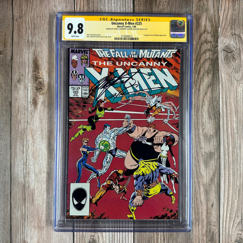 Bry's Comics *BOX2 Uncanny X-Men #225 CGC 9.8 WP SS Signed by Claremont & Silvestri (cert:9014)