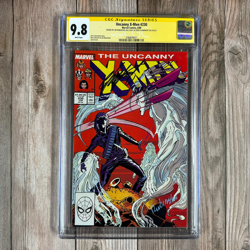 Bry's Comics *BOX2 Uncanny X-Men #230 CGC 9.8 WP SS Signed by Joe Rubinstein & Chris Claremont (cert:6011)