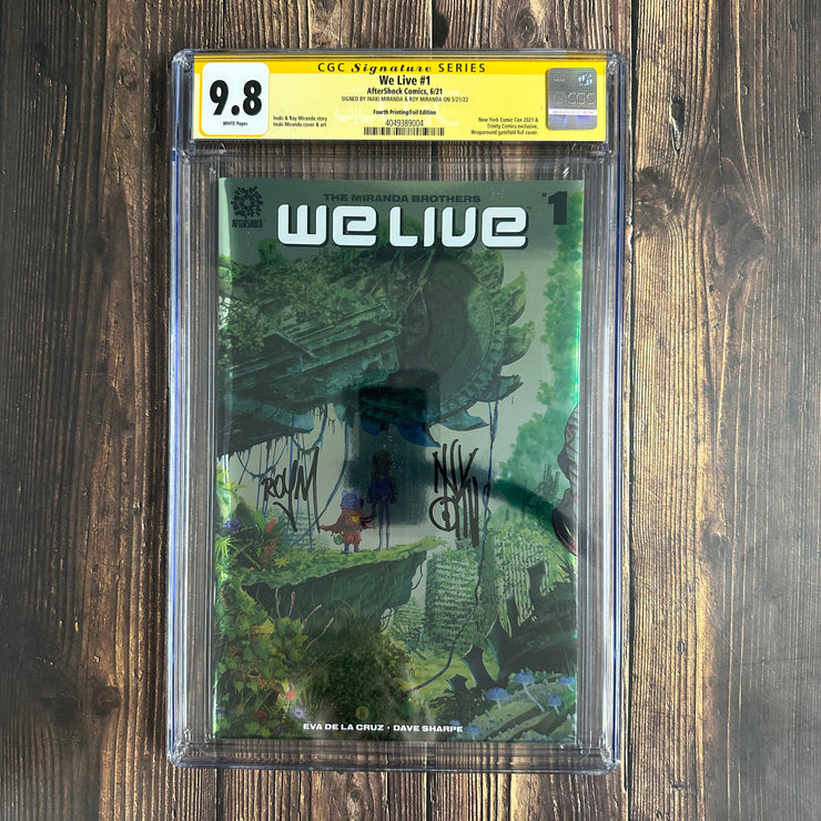 Bry's Comics BOX2- We Live #1 CGC 9.8 WP, Signature Series, Signed By Inaxi Miranda &amp; Roy Miranda !