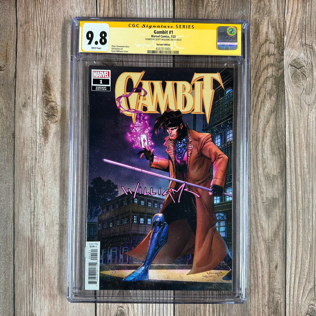 Bry's Comics *BOX3 Gambit #1 CGC 9.8 WP SS Signed by Scott Williams , Scott Williams Variant (cert:7005)