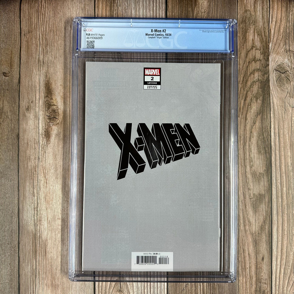 Bry's Comics *BOX3 X-Men #2 CGC 9.8 WP 1:100 Variant cover art by J. Scott Campbell, 1st appearance of Ben Liu (Cert:6009)