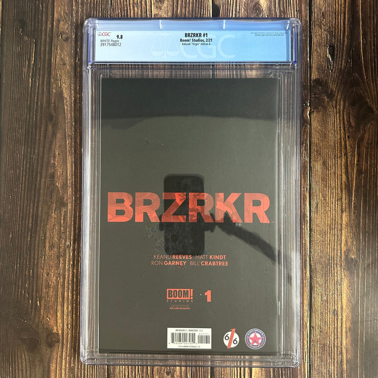 Bry's Comics BRZRKR #1 CGC 9.8 Rahzzah "Virgin" Edition A