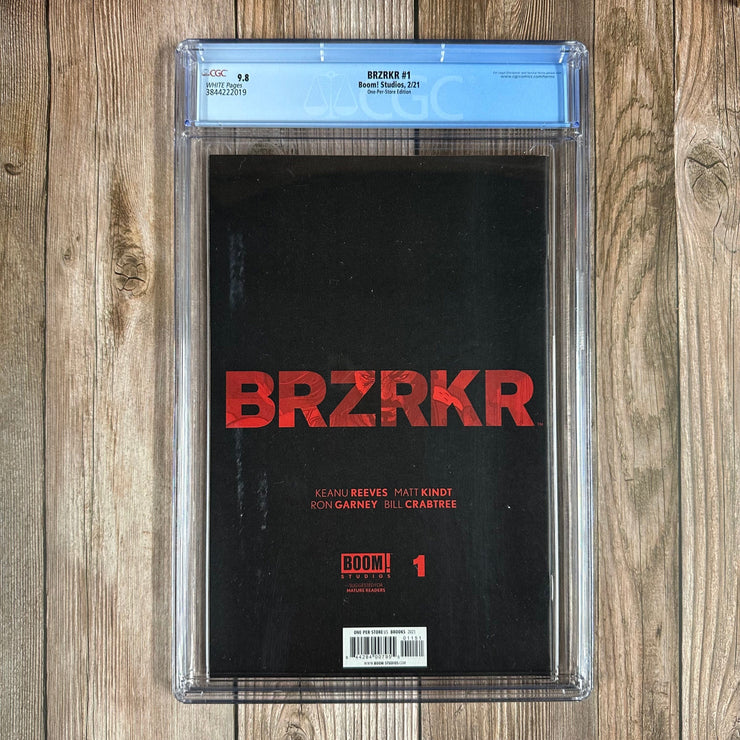 Bry's Comics BRZRKR #1 CGC 9.8 WP Variant Cover by Mark Brooks, One-Per-Store Edition