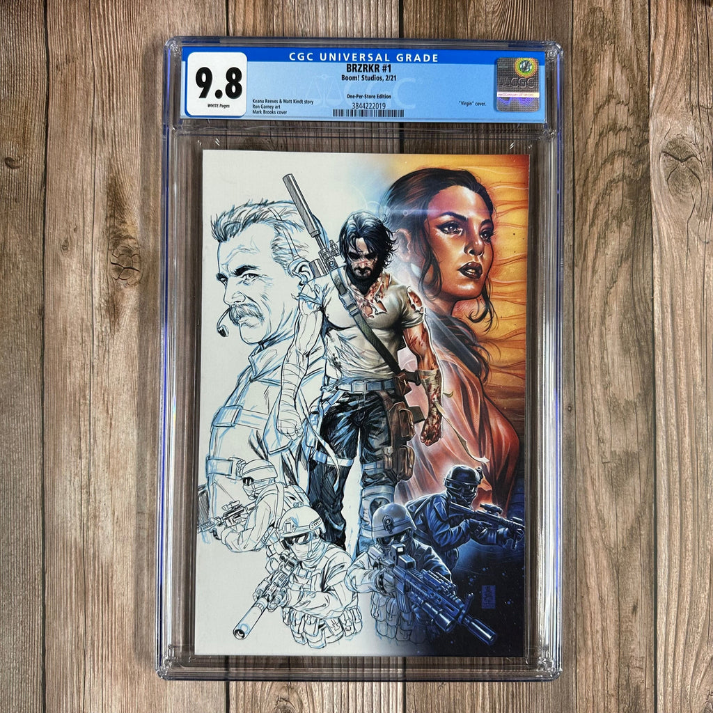 Bry's Comics BRZRKR #1 CGC 9.8 WP Variant Cover by Mark Brooks, One-Per-Store Edition