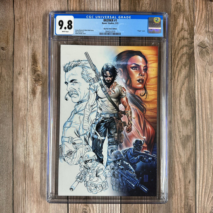 Bry's Comics BRZRKR #1 CGC 9.8 WP Variant Cover by Mark Brooks, One-Per-Store Edition