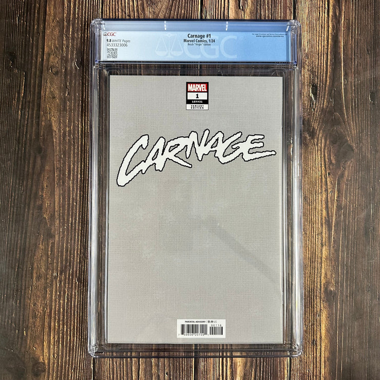 Bry's Comics Carnage #1 CGC 9.8 Besch Virgin 1:100 (3006)