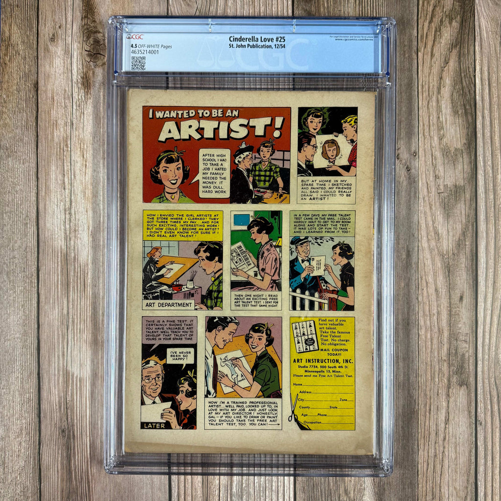 Bry's Comics Cinderella Love #25 CGC 4.5 Matt Baker Grail! Scarce! *Trade Avail.