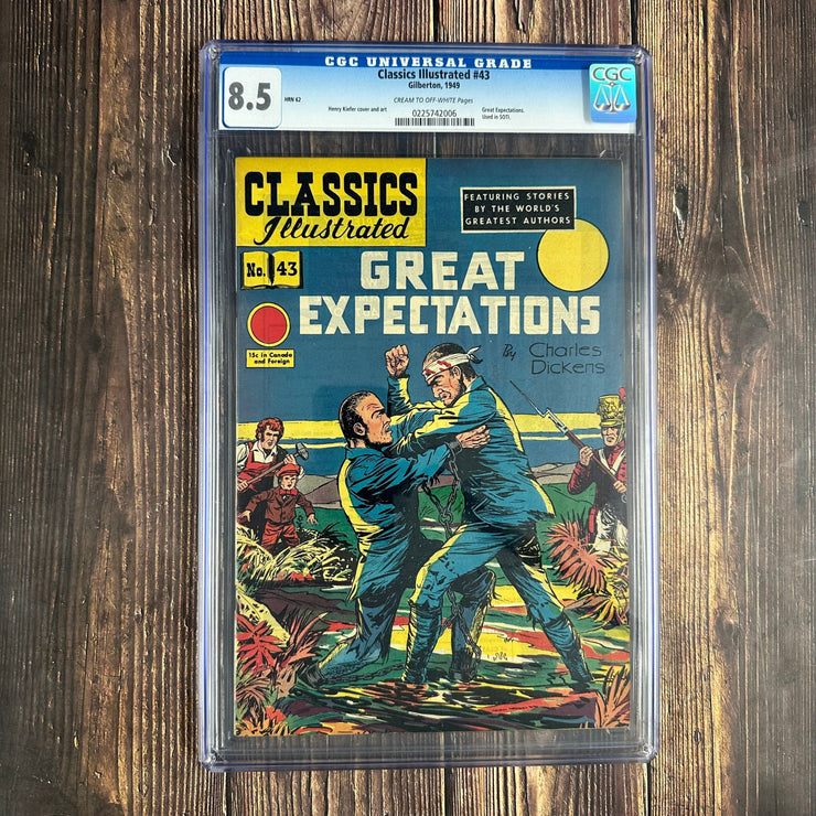 Bry's Comics *  Classics Illustrated #43 CGC 8.5 Referenced in Seduction of the Innocent, led to establishing the Comics Code Authority