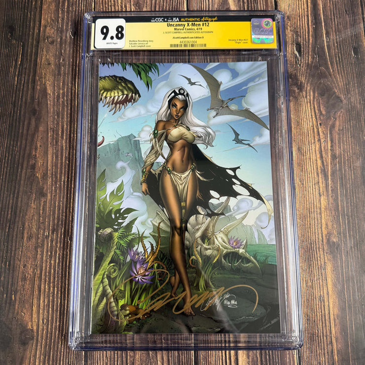 Bry's Comics Connecting Set: Uncanny X-men #12 CGC 9.9, 9.8, 9.8 Sign J. Scott Campbell