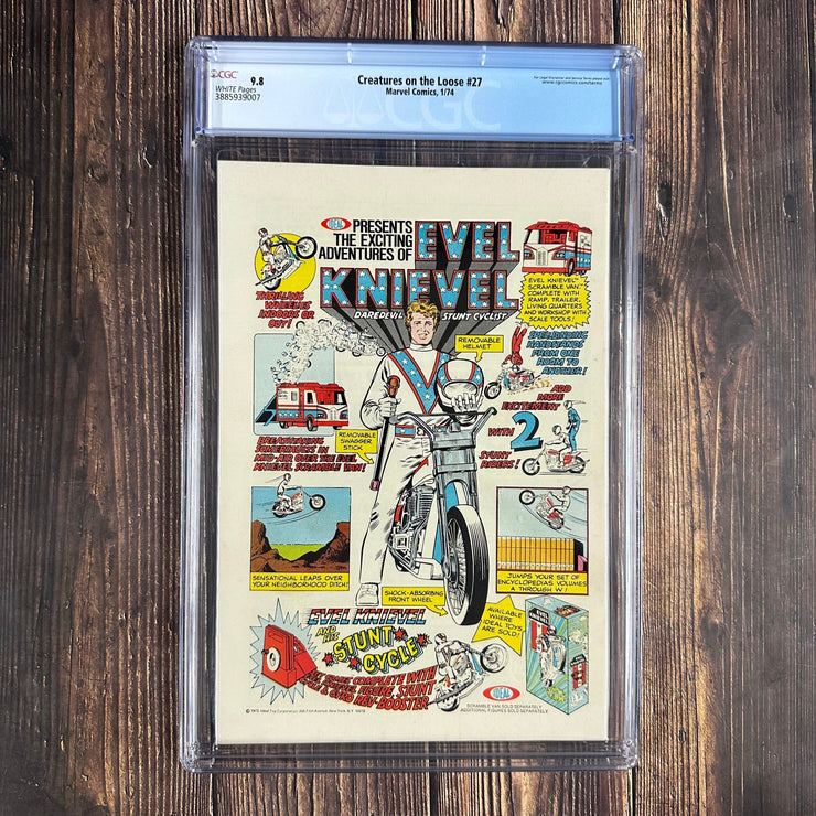 Bry's Comics *  Creatures on the Loose #27 CGC 9.8 WP Bondage Cover by Vicente Alcazar