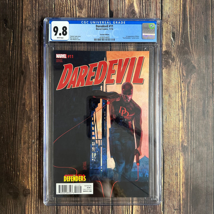 Bry's Comics Daredevil #11 CGC 9.8 WP, "The Defenders" Variant Cover, 1st appearance of Muse