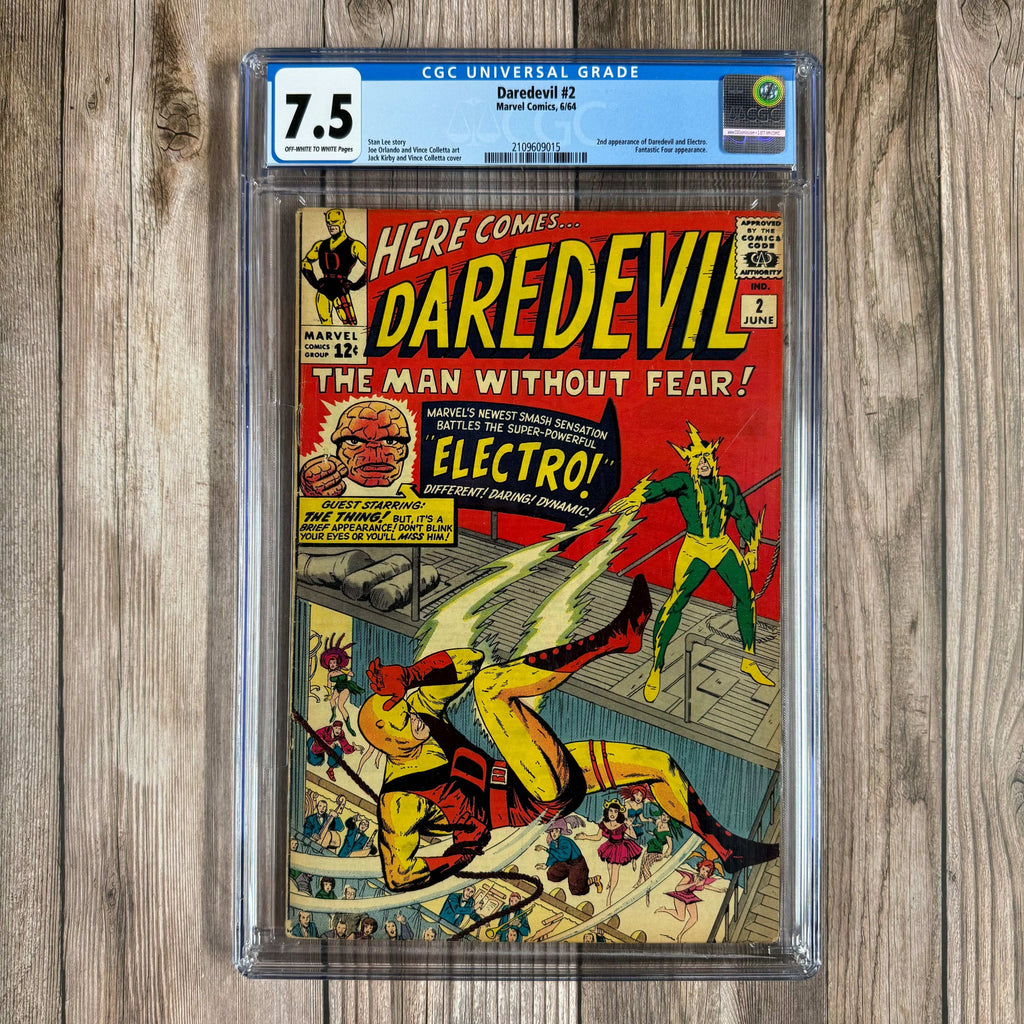 Bry's Comics Daredevil #2 CGC 7.5 2nd appearance of Daredevil and Electro, 1st crossover with the Fantastic Four