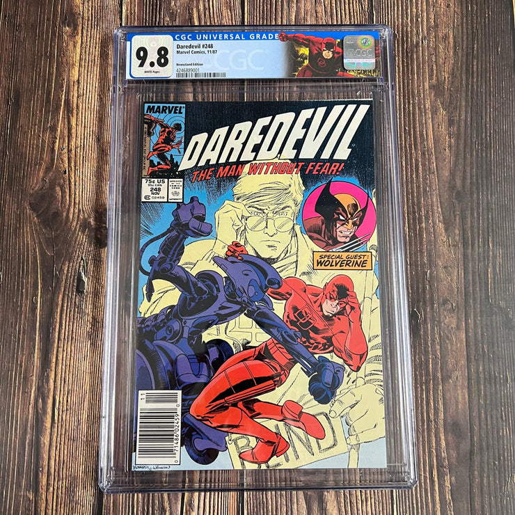 Bry's Comics Daredevil #248 CGC 9.8 WP, HTF Newsstand, 1st app of Bushwacker