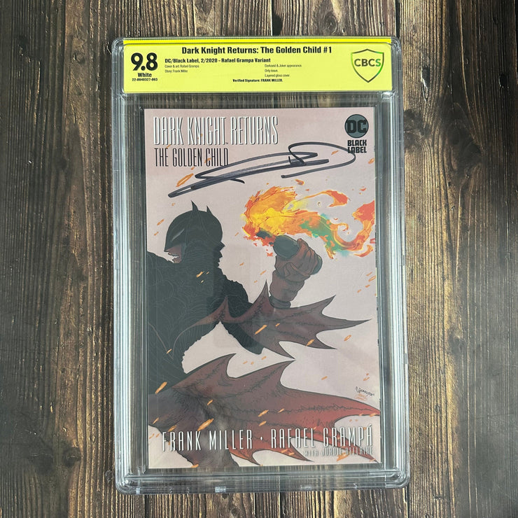 Bry's Comics Dark Knight Returns: The Golden Child #1 CBCS 9.8 WP, Verified Signature: Frank Miller