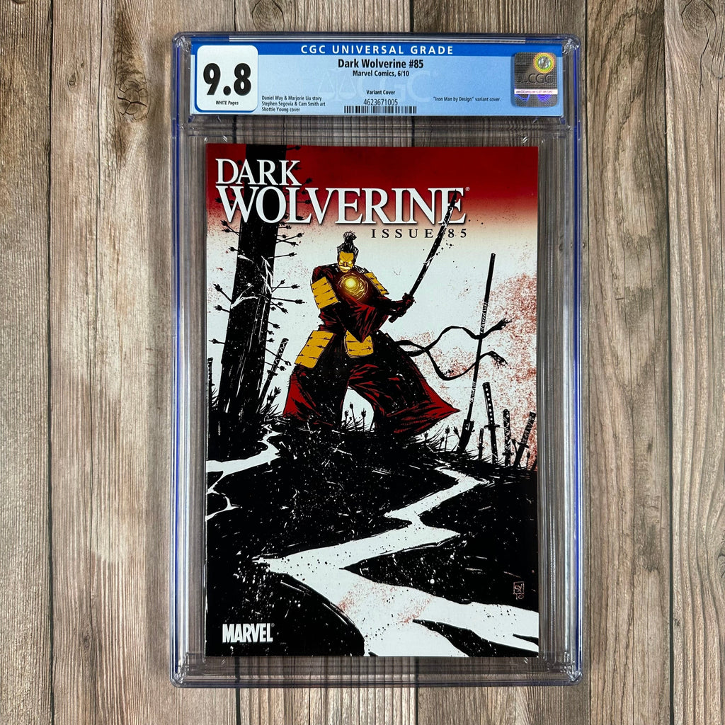 Bry's Comics Dark Wolverine #85 CGC 9.8 WP "Iron Man by Design" Variant Cover by Skottie Young