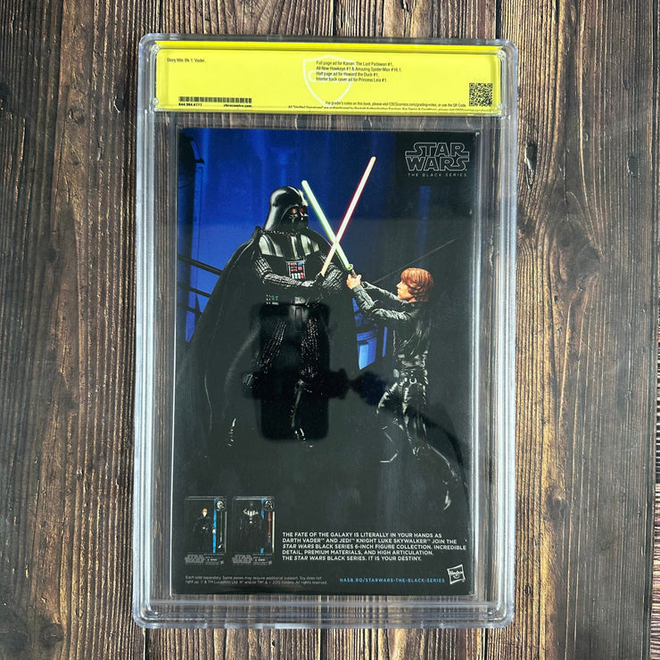 Bry's Comics Darth Vader #1 CBCS 9.2 WP Verified Signature: Alex Ross, Alex Ross Retailer Incentive Variant, 1st appearance of Black Krrsantan