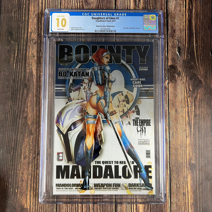 Bry's Comics Daughters of Eden #1 CGC 10 Madalore Retro Metal Edition