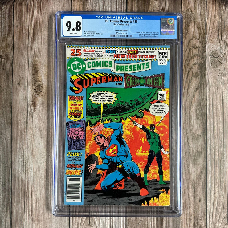 Bry's Comics DC Comics Presents #26 CGC 9.8 WP 1st appearance of Raven, Cyborg & Starfire; 1st team appearance of the new Teen Titans, NEWSSTAND EDITION (Cert:8010)