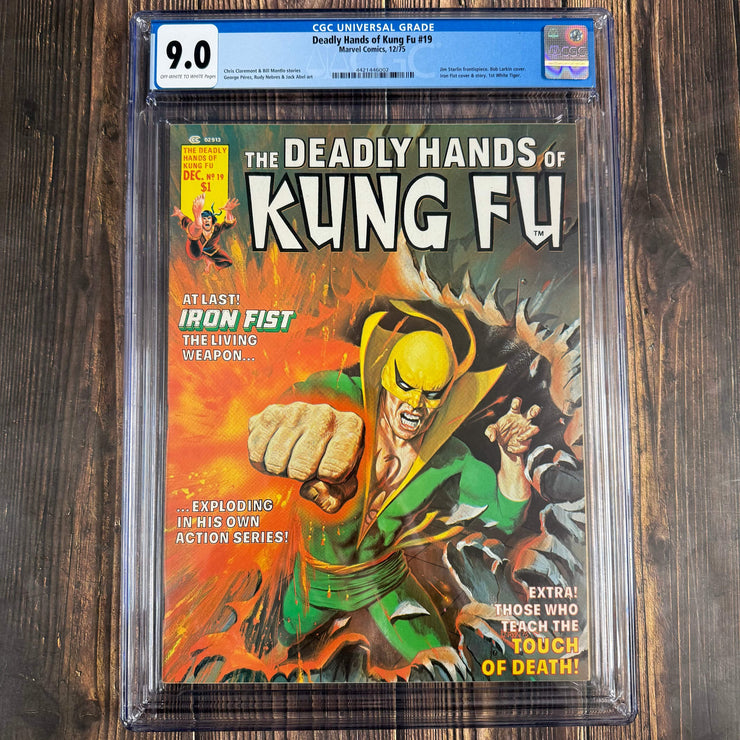Bry's Comics Deadly Hands of Kung Fu #19 CGC 9.0 1st appearance of White Tiger