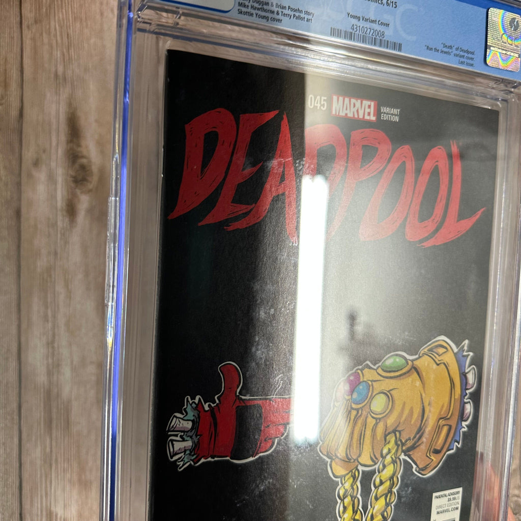 Bry's Comics Deadpool #45 CGC 9.4 WP 1:50 Skottie Young Run the Jewels Variant, SCARCE *