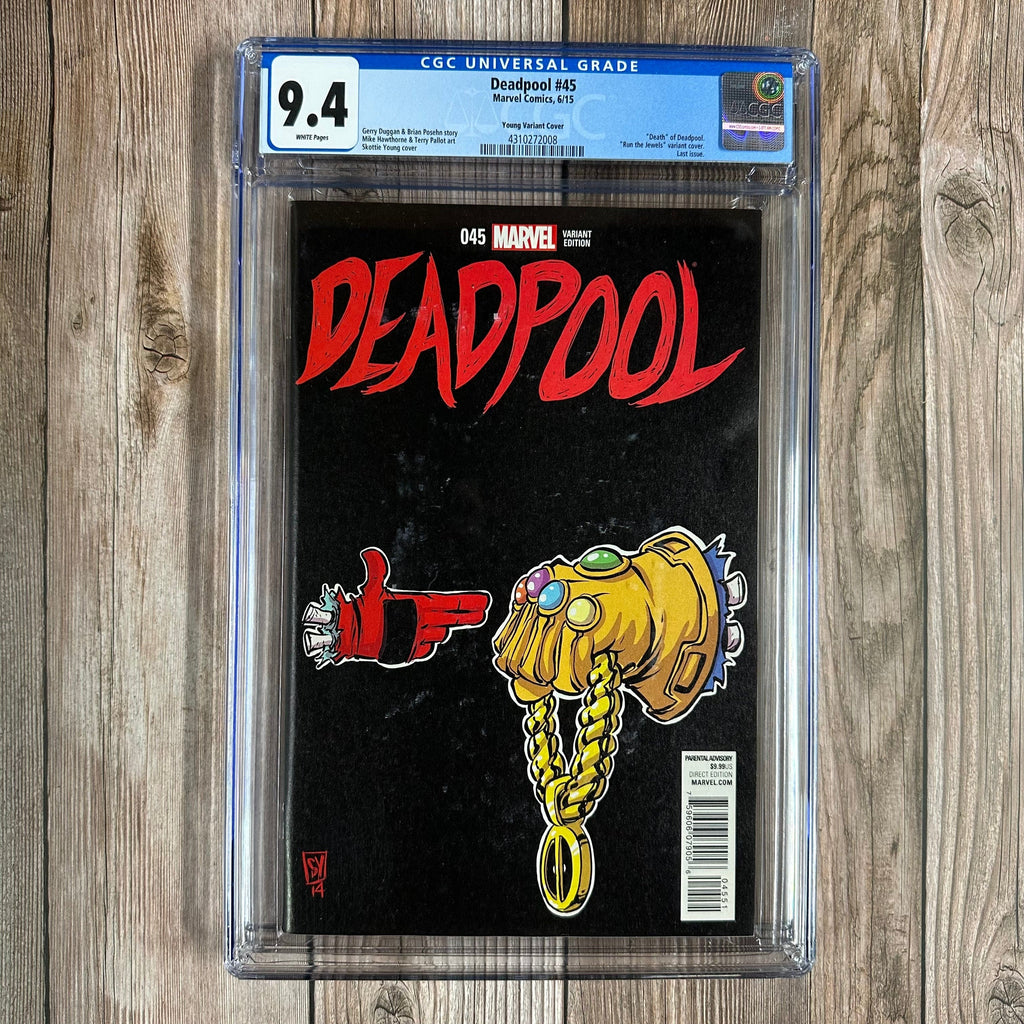 Bry's Comics Deadpool #45 CGC 9.4 WP 1:50 Skottie Young Run the Jewels Variant, SCARCE *