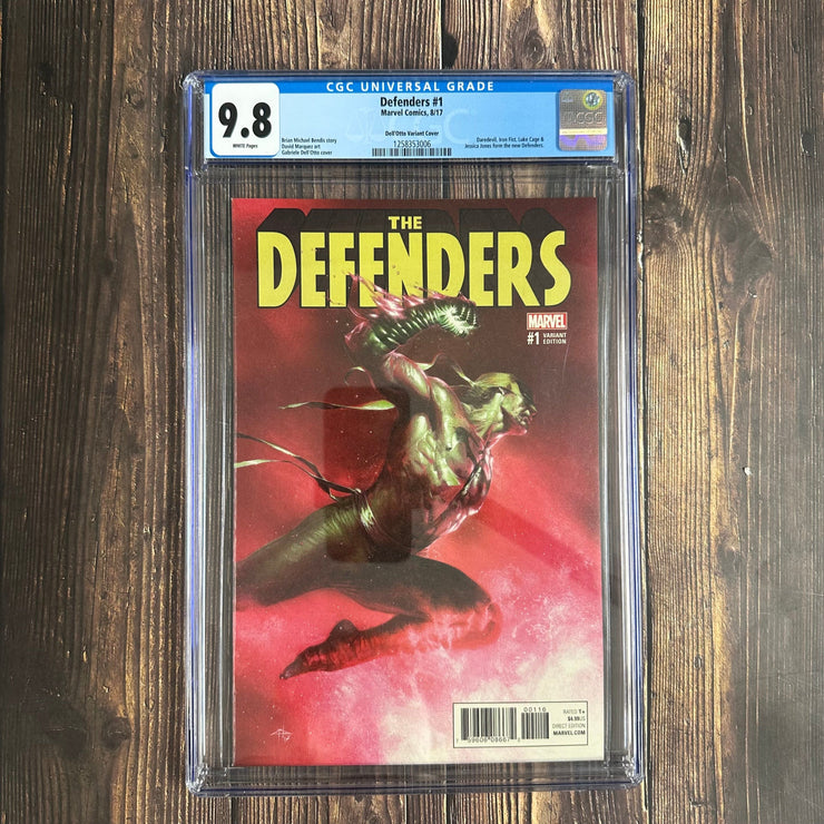 Bry's Comics Defenders #1 CGC 9.8 WP, Dell'Otto Variant Cover !