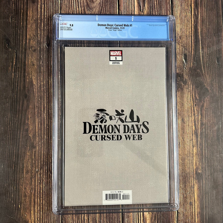 Bry's Comics Demon Days: Cursed Web #1 CGC 9.8 WP  1:100 Variant Cover by Jenny Frison