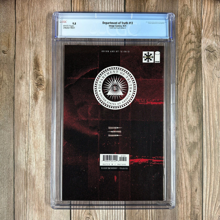 Bry's Comics Department of Truth #13 CGC 9.8 WP Comic Grail Vault Edition A, Cover by Zu Orzo (Cert: 9001)