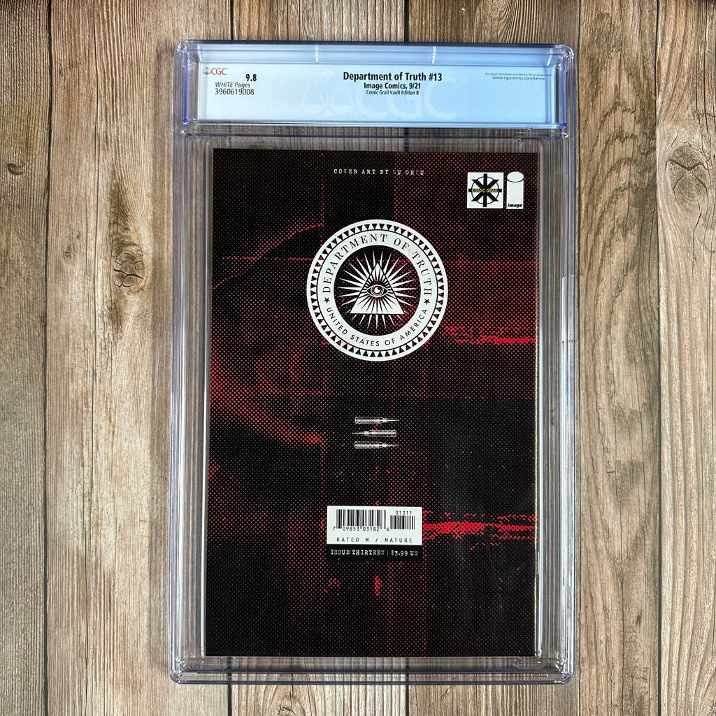 Bry's Comics Department of Truth #13 CGC 9.8 WP Comic Grail Vault Edition B, Cover by Zu Orzo (Cert: 9008)