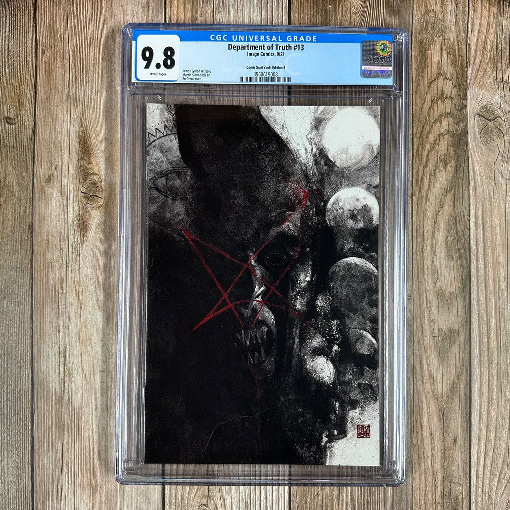 Bry's Comics Department of Truth #13 CGC 9.8 WP Comic Grail Vault Edition B, Cover by Zu Orzo (Cert: 9008)