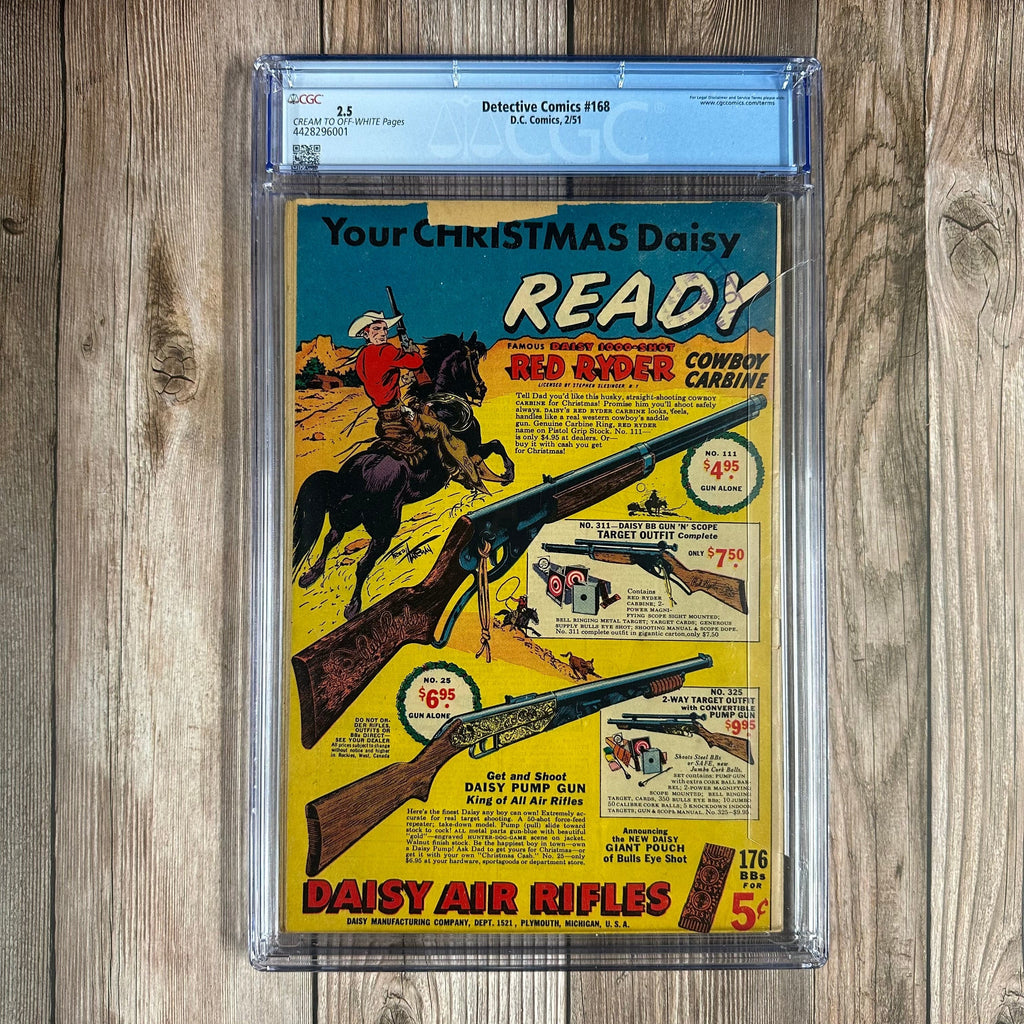 Bry's Comics Detective Comics #168 CGC 2.5 Origin of the Joker, 1st appearance of the Red Hood identity *Trade Avail.